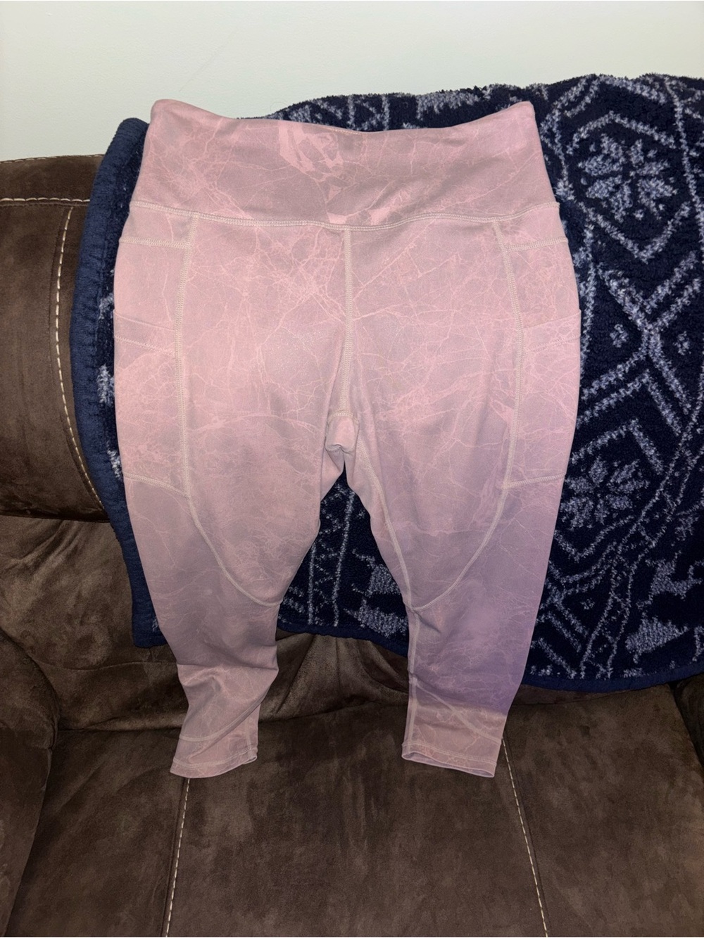Zyia High-Waist Dusty Pink Leggings